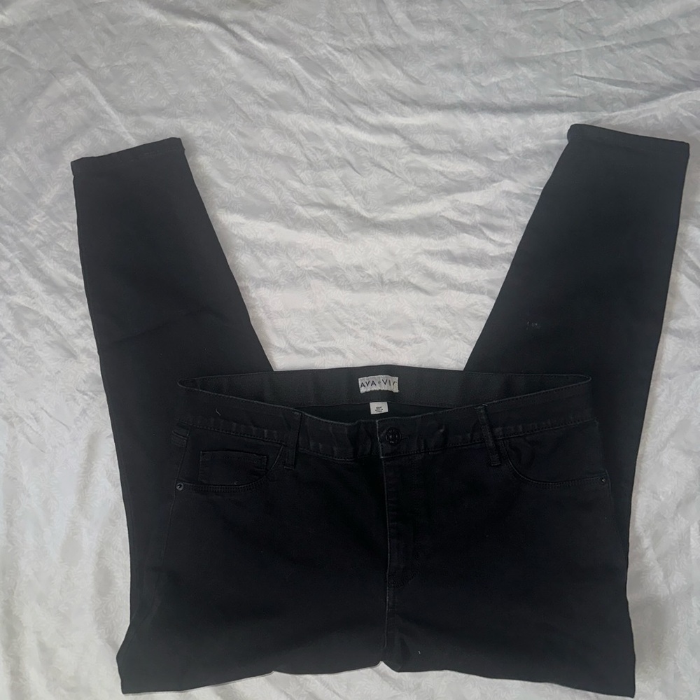 Ava & Viv Charcoal Denim Pants